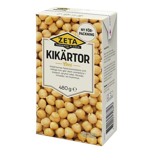 Zeta Kikärtor 480g