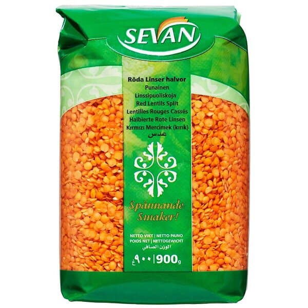 Sevan Linser Röda Split 900g