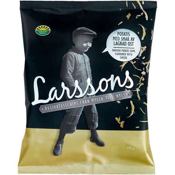 Larssons Chips Lagrad Ost 125g