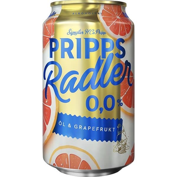 Pripps Radler Grapefrukt 0,0% 33cl inkl pant