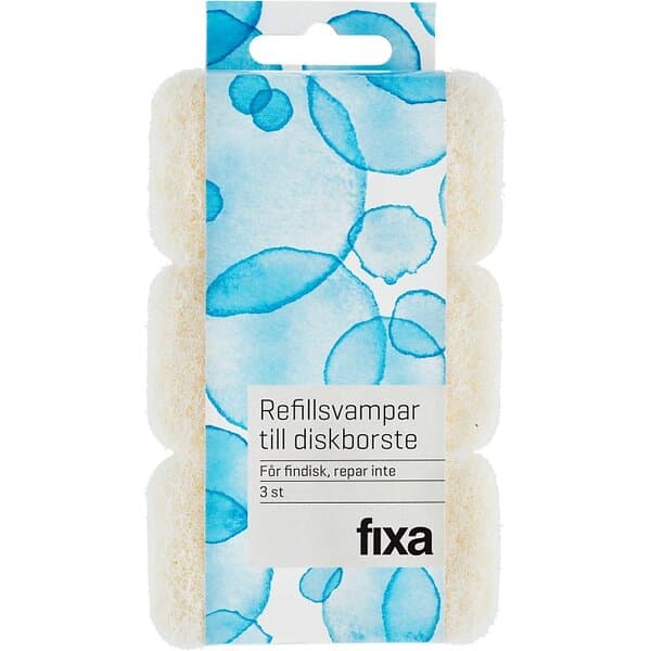 Fixa Refillsvamp Vit 3-pack