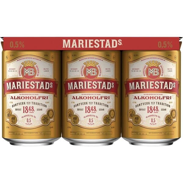 Mariestads Öl Alkoholfri 0,5% 6x33cl inkl pant