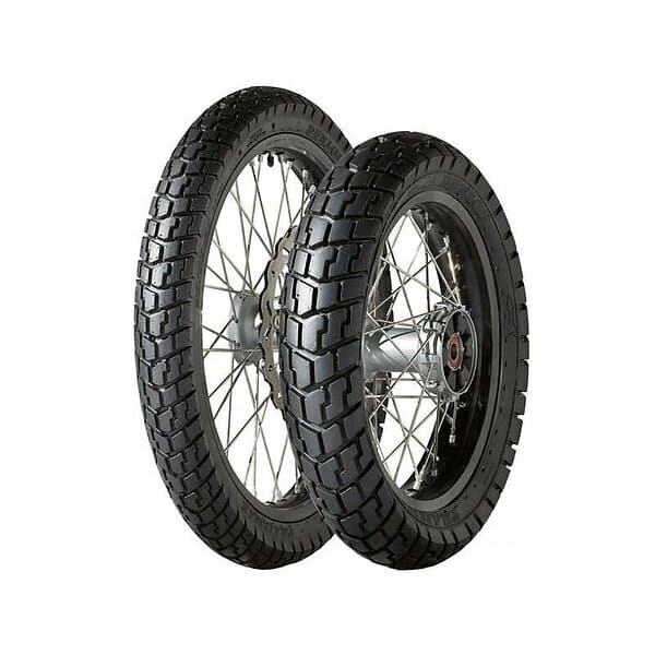 Dunlop Tires Street Trailmax M/c 58s Tt Trail Rear Tire Silver 110 80 R18