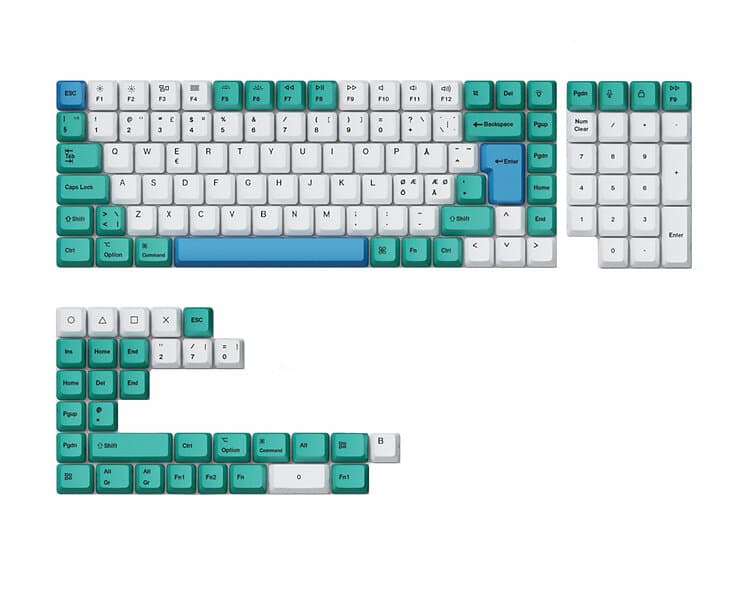 Keychron OEM Dye-Sub PBT Keycap Set Iceberg Full Set Nordic