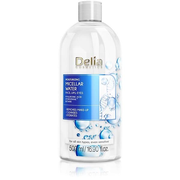 Delia Cosmetics Micellar Water Hyaluronic Acid Fuktgivande micellärt vatten 500ml
