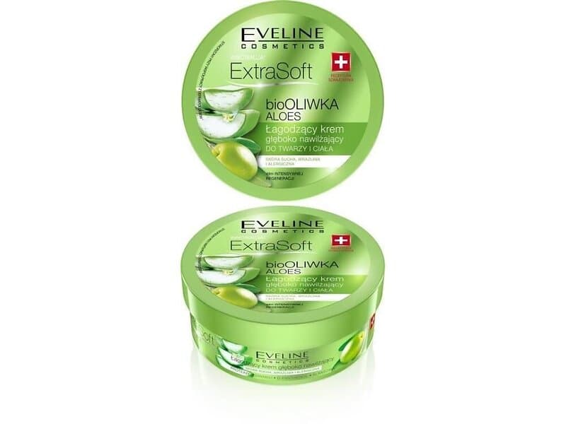 Eveline Cosmetics Extra Soft Fuktgivande och lindande kräm för känslig hud Bio Olive & Aloe Vera 175ml