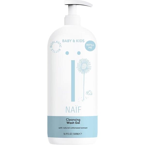 Naif Baby & Kids Cleansing Wash Gel Rengörings tvättgel för barn och bebisar Refill Me 500ml unisex