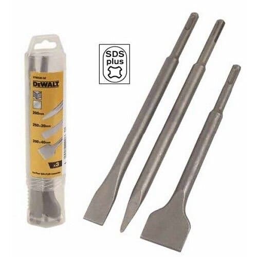 Dewalt 3-delar mejsel set DT60330; SDS-plus