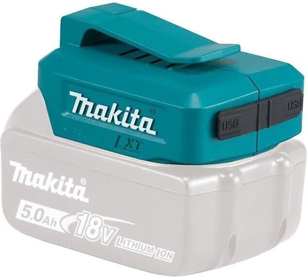 Makita Batteriadapter 18V -> USB (x2) För laddning av telefonbatterier