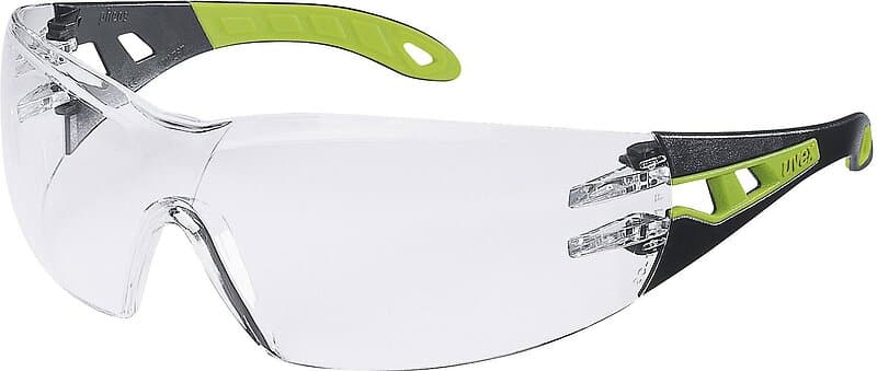 Uvex Skyddsglasögon Pheos; klar; svart grön