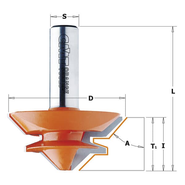 CMT Frässkärare ; S=12 mm; D=50,8 mm