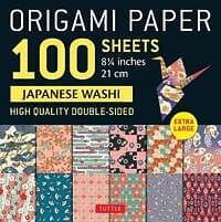 Origami Paper 100 sheets Japanese Washi 8 1/4' (21 cm)