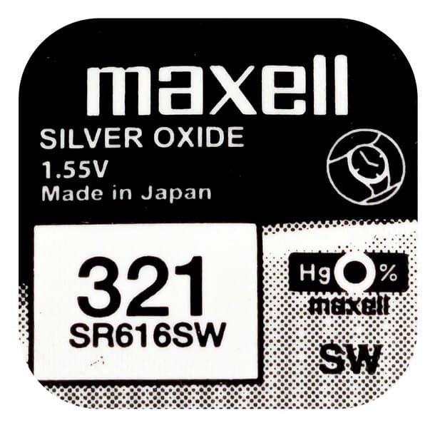 Maxell SR616SW silveroxidbatteri 321