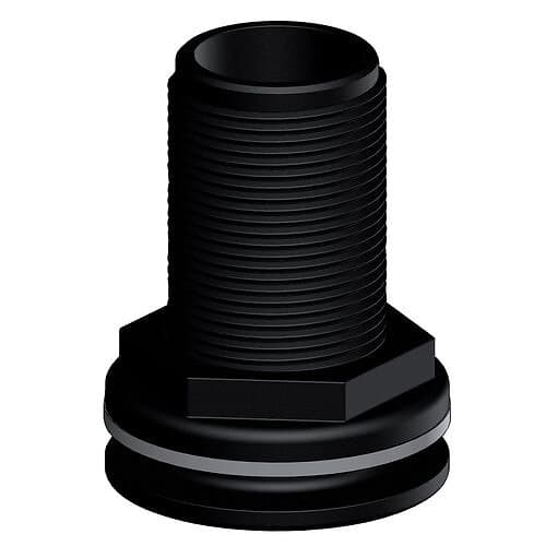 Trudesign Bordgenomföring Komposit Svart, 1 1/4"