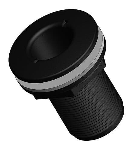 Trudesign Bordgenomföring Komposit Svart, 2"