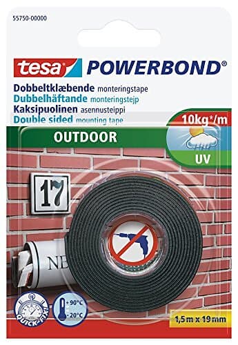 Tesa Montagetejp utomhus, 19 mm x 1,5m