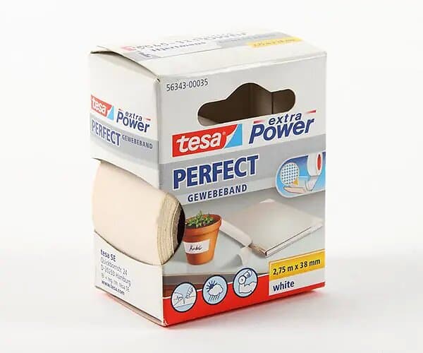 Tesa band, vit 2,75 m x 38 mm