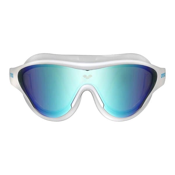 Arena The One Mirror Swimming Mask Vit,Blå