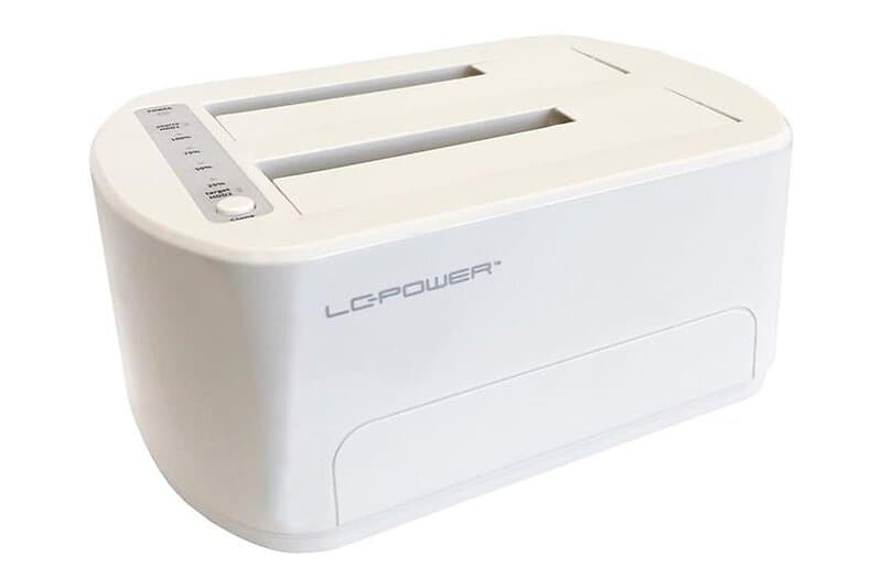 LC-Power USB3.2 Docking Station white,f.2,5''/3,5''-SATA-HDDs/SSDs