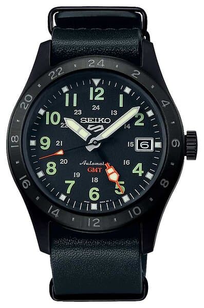 Seiko SSK025K1 5 Sports Field ‘Deception’ Mechanical GMT Watch