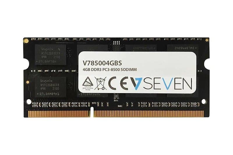 V7 4GB DDR3 RAM 1066MHz SO DIMM 204-pin Icke ECC