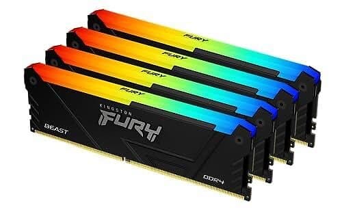 Kingston FURY Beast RGB 16GB DDR4 RAM 3200MHz DIMM 288-pin Icke ECC CL16 (KF432C16BB2A/16)