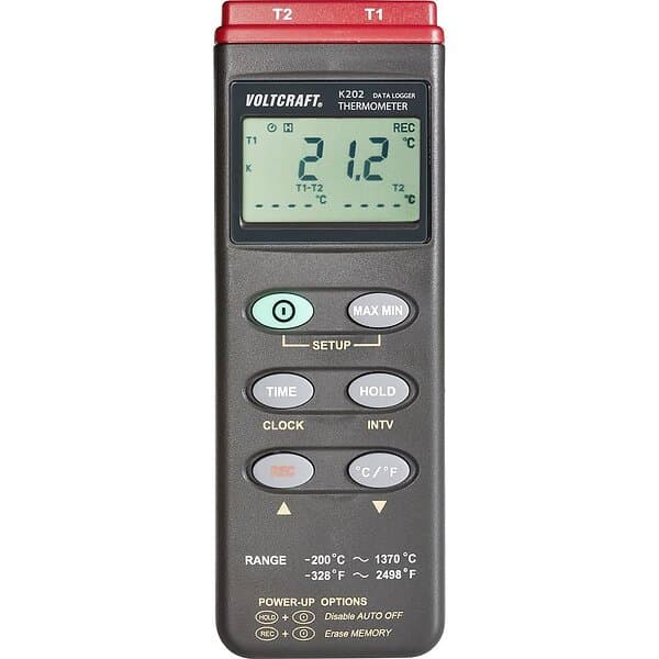 Voltcraft K202 Temperaturmätare -200 +1370 °C