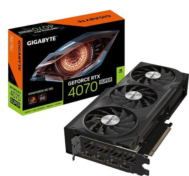 Gigabyte GeForce RTX 4070 Super Windforce OC HDMI 3xDP 12GB