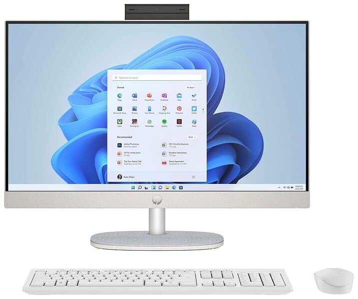 HP All-in-One 24-CR0824no 24" Ryzen 5 7520U 8GB RAM 512GB SSD