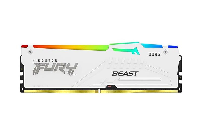Kingston FURY Beast RGB 32GB DDR5 RAM 5600MHz DIMM 288-pin On-die ECC CL36 (KF556C36BWEA-32)