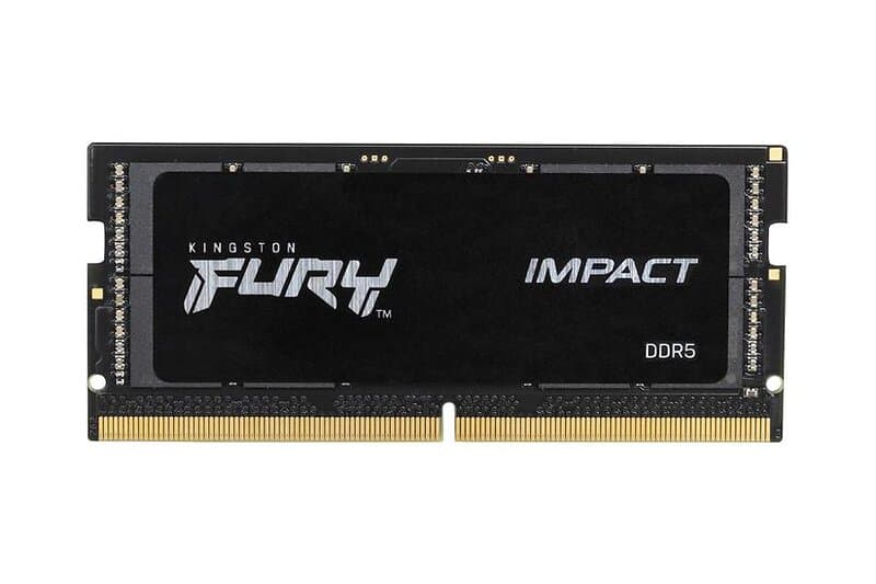 Kingston FURY Impact 16GB DDR5 RAM 6400MHz SO DIMM 262-pin On-die ECC CL38 (KF564S38IB-16)