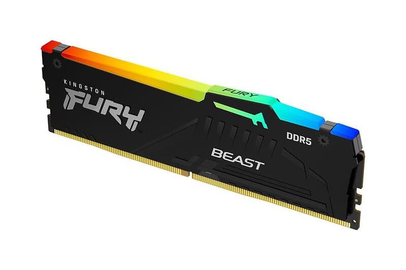 Kingston FURY Beast RGB 8GB DDR5 RAM 5600MHz DIMM 288-pin On-die ECC CL36 (KF556C36BBEA-8)