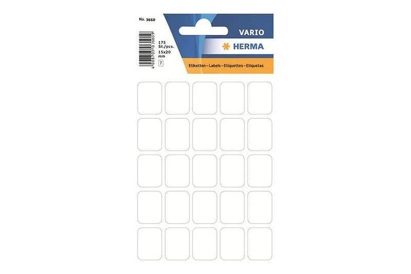 Herma etiketter 175 etikett (er) 15 x 20 mm