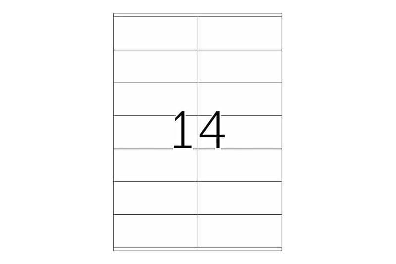 Herma Premium laminerade etiketter matt 1400 etikett (er) 105 x 42 mm