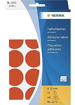 Herma runda etiketter 480 etikett (er) 32 mm rund