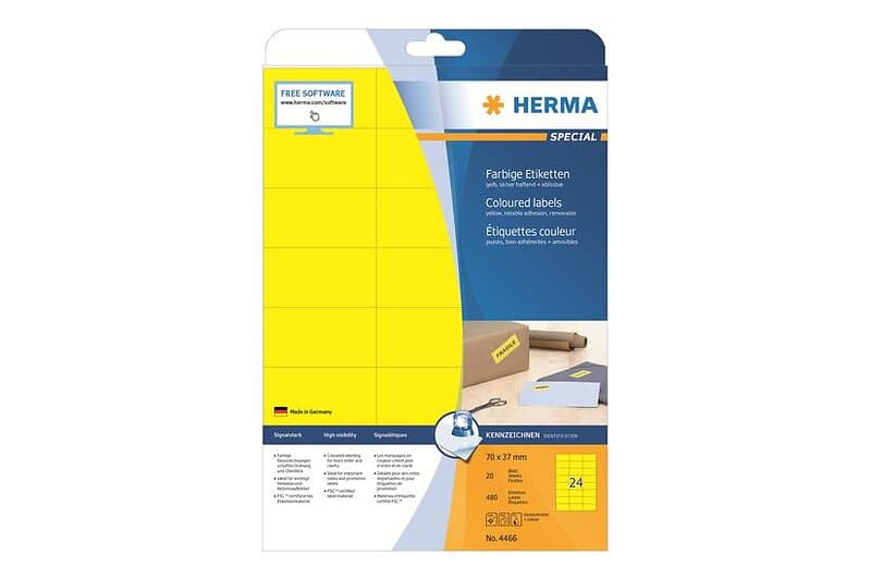Herma Special etiketter matt 480 etikett (er) 70 x 37 mm