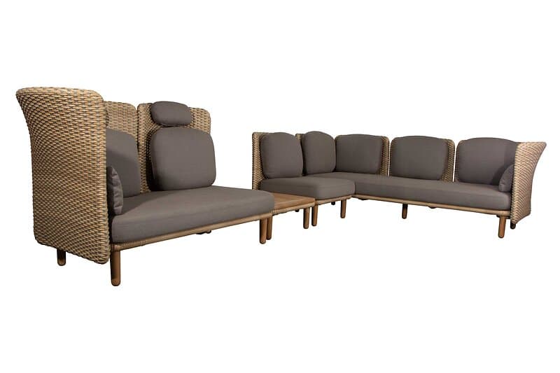 Cane-Line Arch hörnsoffa Taupe