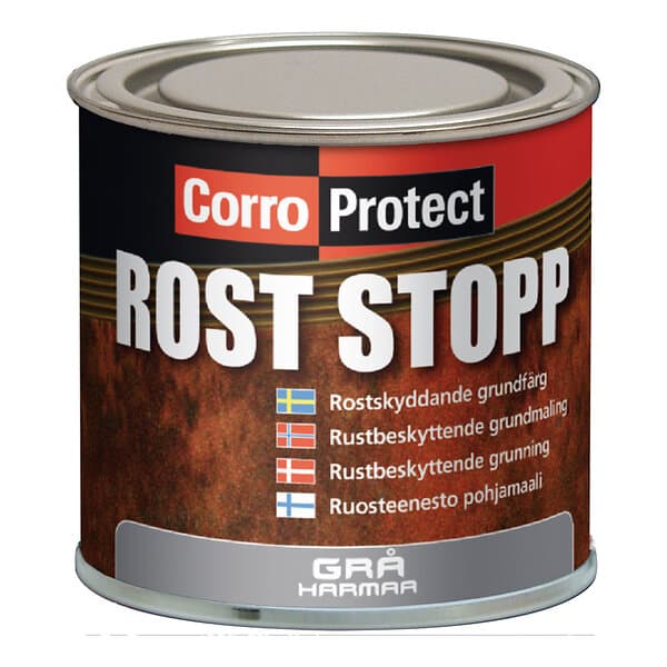 CorroProtect Grundfärg Rost-Stopp Grå burk 250ml 22630