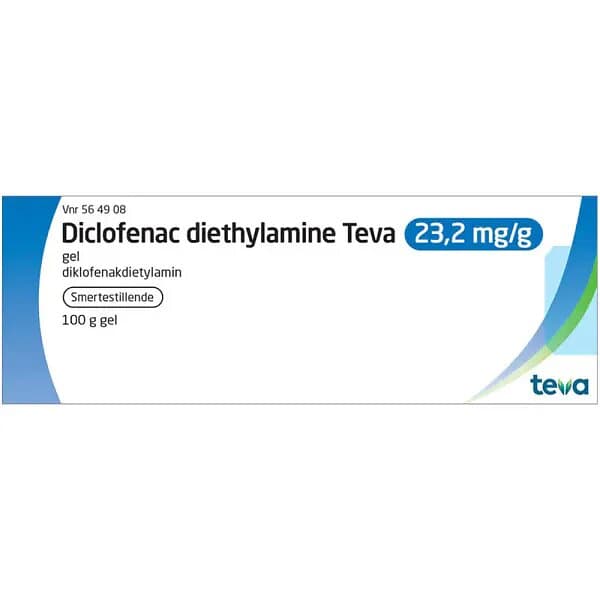 Diklofenak Teva 23,2 mg/g gel 100 g