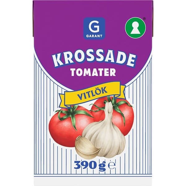 Garant Krossade Tomater Vitlök 390g