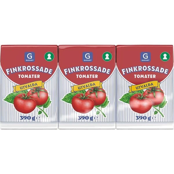 Garant Finkrossade Tomater 3x390g