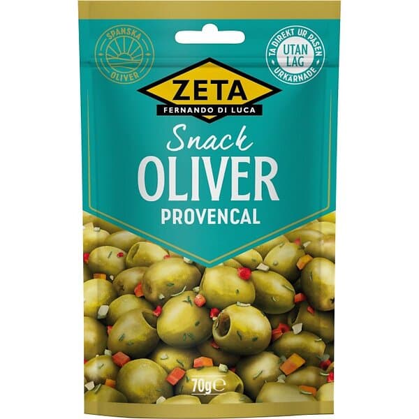 Zeta Oliver Provencal Snack 70g