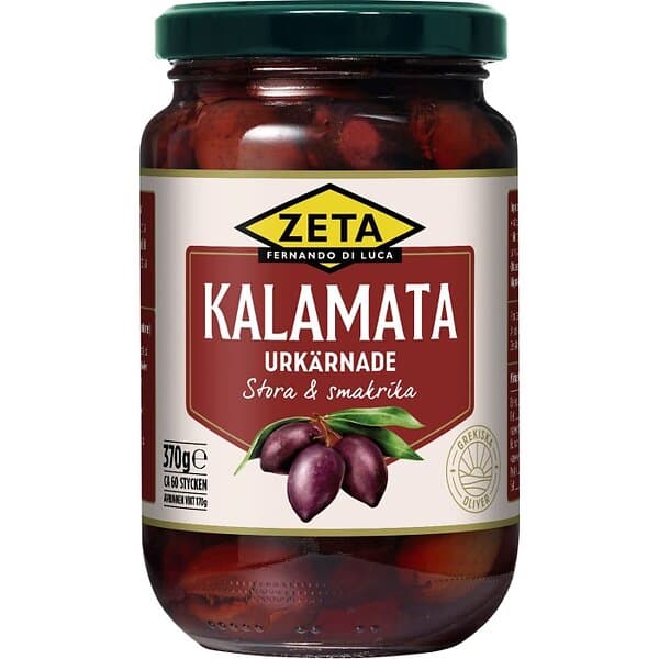 Zeta Kalamataoliver Urkärnade 370g