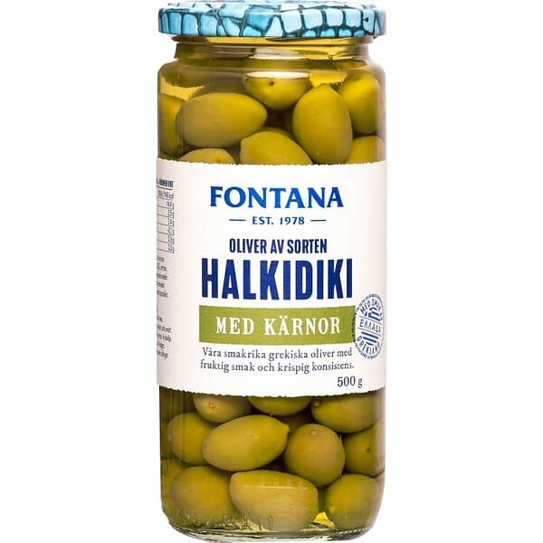 Fontana Oliver Halkidiki med Kärnor 500g
