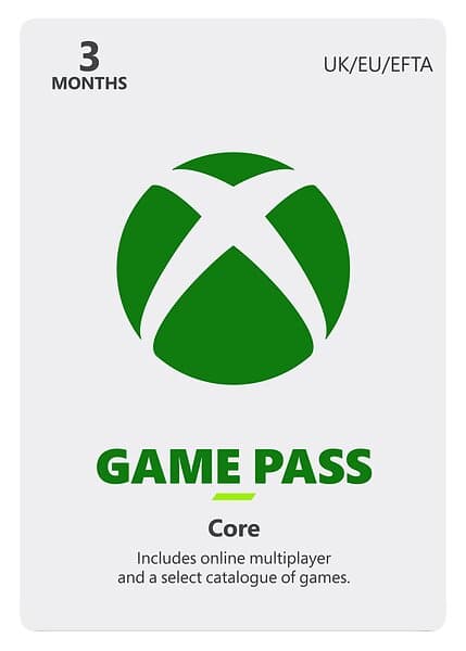 Microsoft Xbox Game Pass Core 3 Months Card