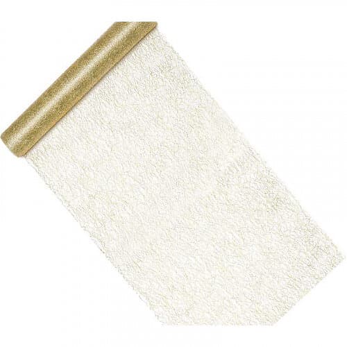 Löpare Organza Guld