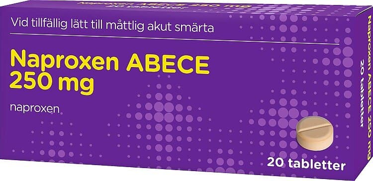 ABECE Naproxen Tablett 250mg 20 tabletter