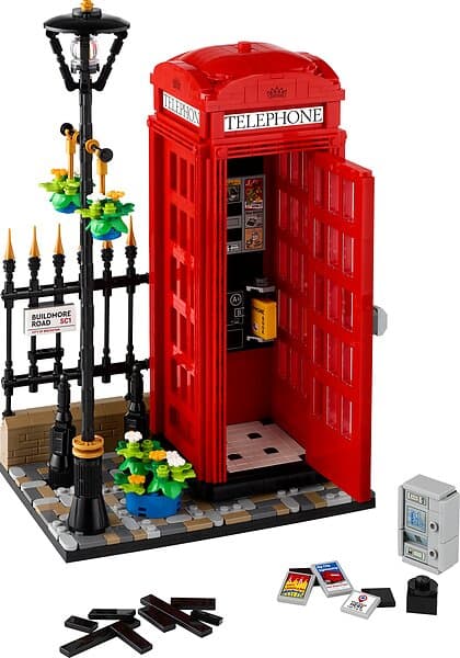 LEGO Ideas 21347 Röd telefonkiosk i London