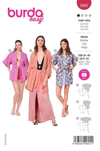 Burda 5995 PYJAMAS DAM