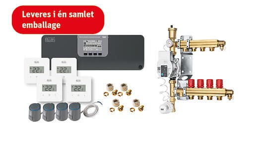 Roth Touchline SL golvvärmestyrning, trådlös, 4 slingor